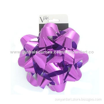 Confetti Bow, Measures 24mm x 6-inch x 24 Loops